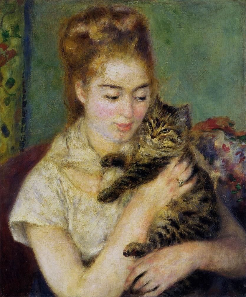 Woman with a cat 1875